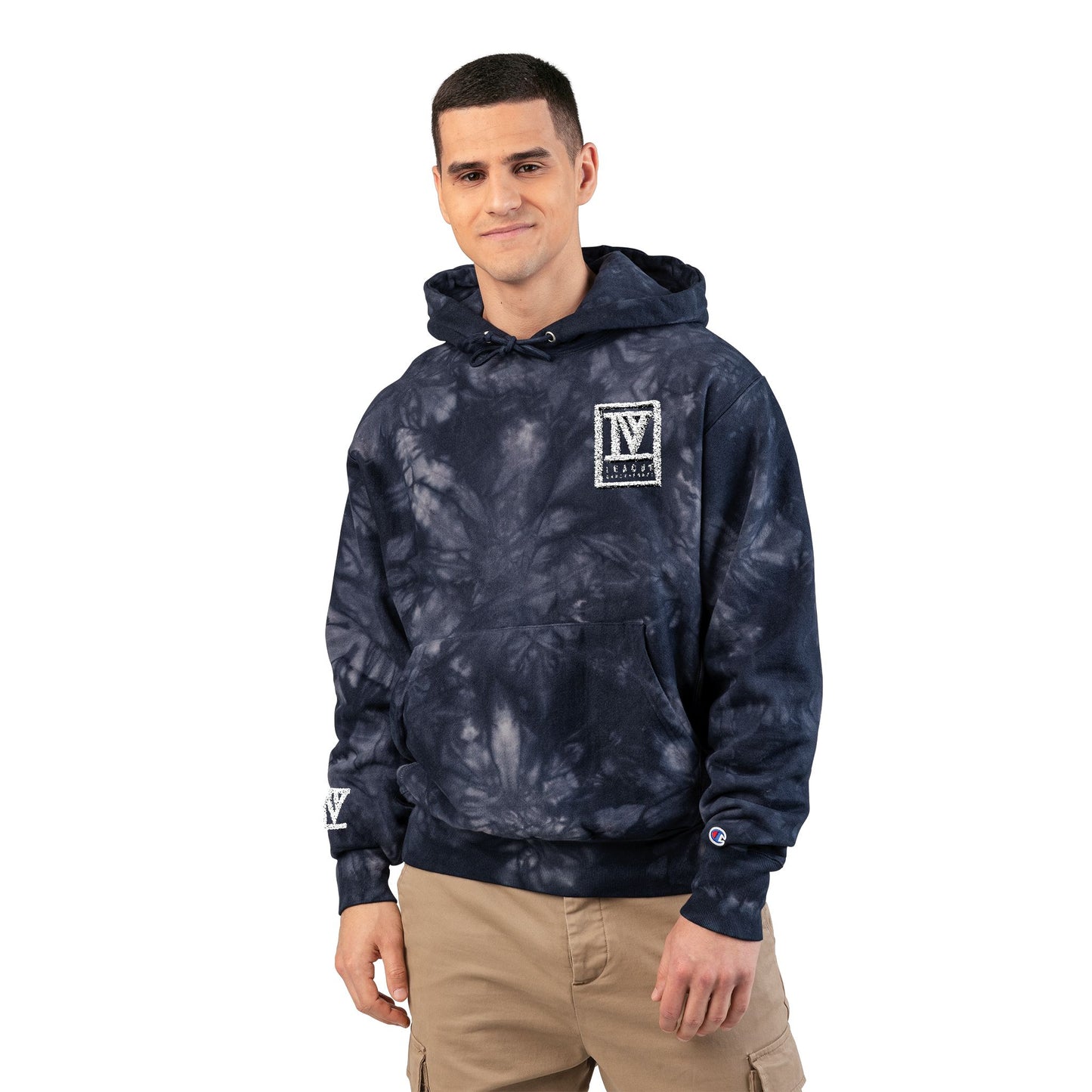 IVL Adult Tie-Dye Hoodie with Embroidery