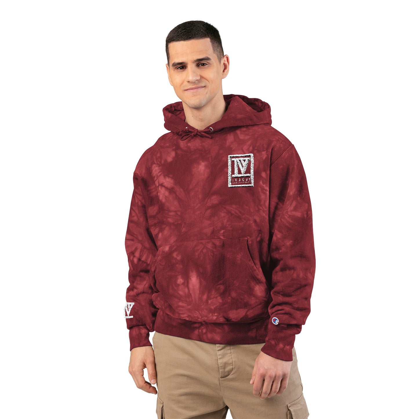 IVL Adult Tie-Dye Hoodie with Embroidery